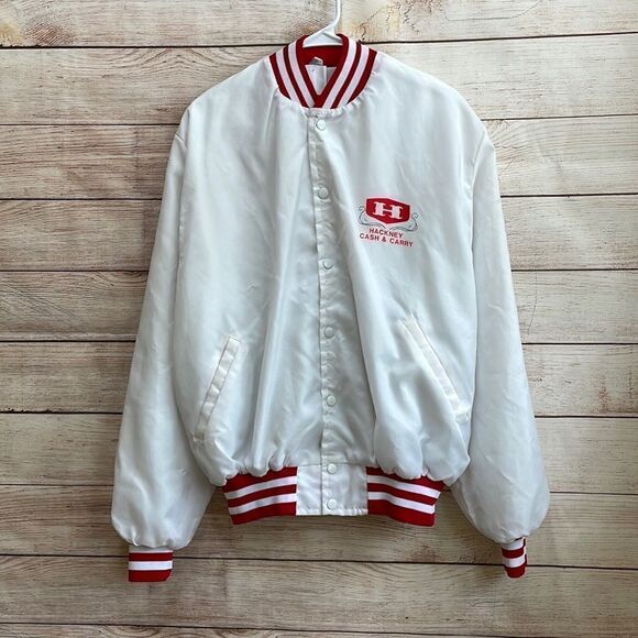 PRES WEAR BOMBER JACKET IN SATINY WHITE - Picture 1 of 7